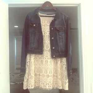 Maurice’s dress and jean jacket large